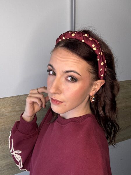 Opaska do włosów MUCHOMOREK PUFF – stylowy dodatek na każdą okazję