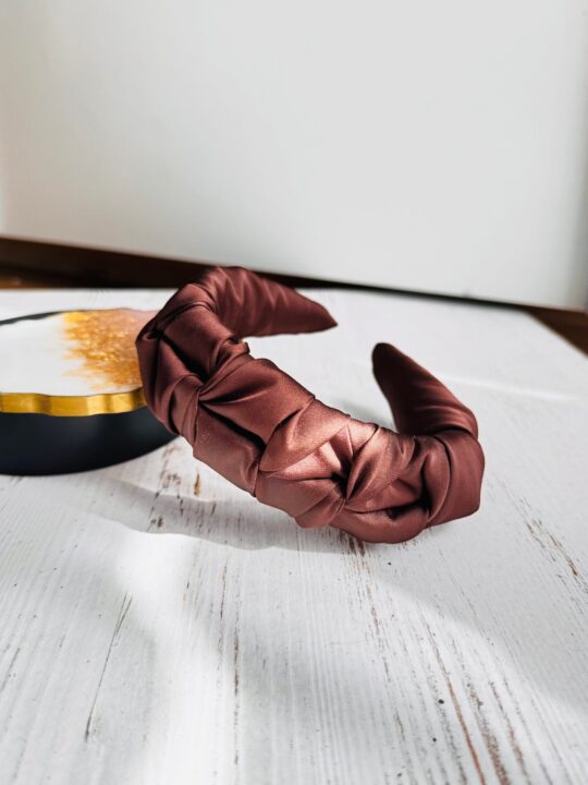 Opaska do włosów PUFF CHOCOLATE – stylowy dodatek na każdą okazję
