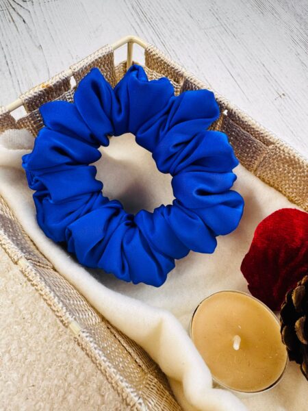 Satynowa gumka do włosów – SZAFIR mini