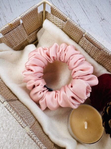 Satynowa gumka do włosów – PINKIE mini