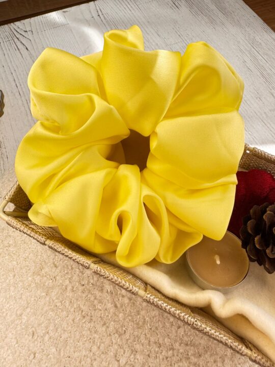 Satynowa gumka do włosów – LIMONCELLO maxi