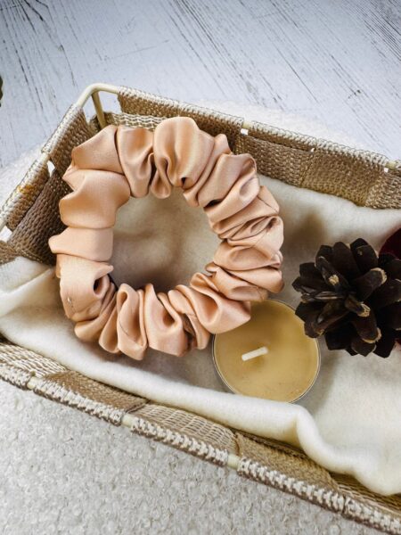 Satynowa gumka do włosów – GOLDEN mini