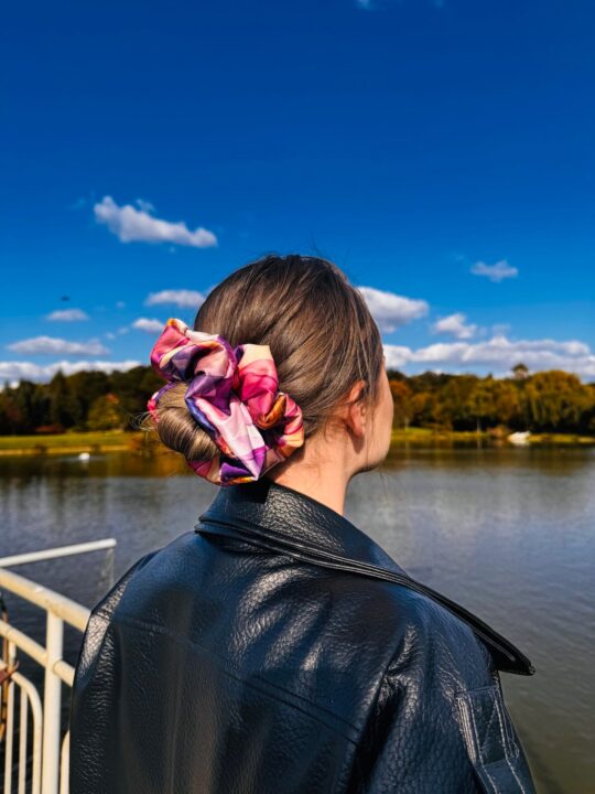 Satynowa gumka do włosów – PASTELOVE maxi