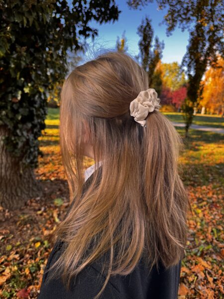 Satynowa gumka do włosów – CRYSTAL mini