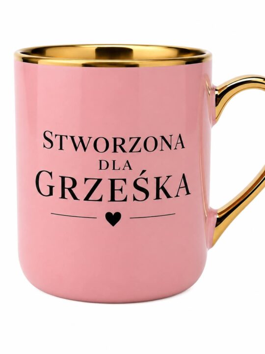 Różowy kubek